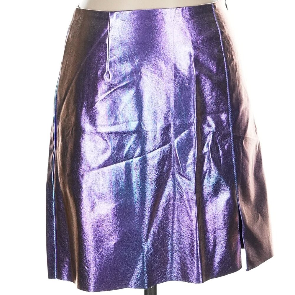 Noisy May faux leather metallic skirt - Picture 3 of 7